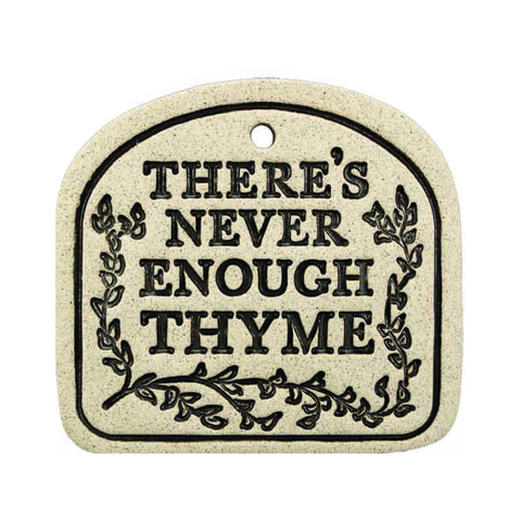 Handcrafted 4x3.5-inch weatherproof stoneware plaques with rustproof 14.5-inch hangers. Handcrafted in Kingston, Ontario at Amaranth Stoneware.