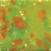 Cone 6: Tree Frog is a translucent, bright green glaze with green, blue, and white crystals.
Cone 10: Base glaze remains – crystals fade and melt. Enhanced mobility. Surface issues may occur. Amaranth Stoneware Canada.