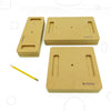 Wallie Form with 2" depth for deep casseroles, includes lifting grooves and center hole for spacer (sold separately). Available in 10x14", 10x10", and 5x14". Amaranth Stoneware Canada.