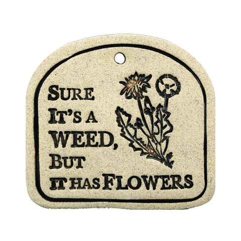 Handcrafted 4x3.5-inch weatherproof stoneware plaques with rustproof 14.5-inch hangers. Handcrafted in Kingston, Ontario at Amaranth Stoneware.