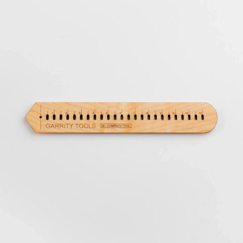 The Compass Tool cuts or scribes 24 sizes of circles from 1/2