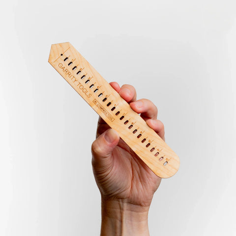 The Compass Tool cuts or scribes 24 sizes of circles from 1/2