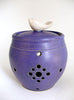 A deep bluish-purple glaze with no breaking. Pairs beautifully with Gun Metal Green. Amaranth Stoneware Canada.