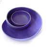 A deep bluish-purple glaze with no breaking. Pairs beautifully with Gun Metal Green. Amaranth Stoneware Canada.