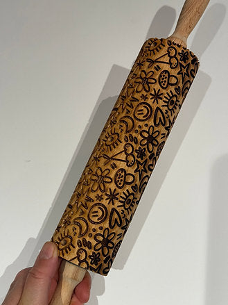 Doodles - Engraved Rolling Pin