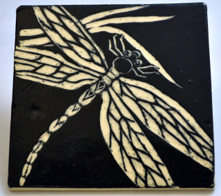 Black Sgraffito Slip