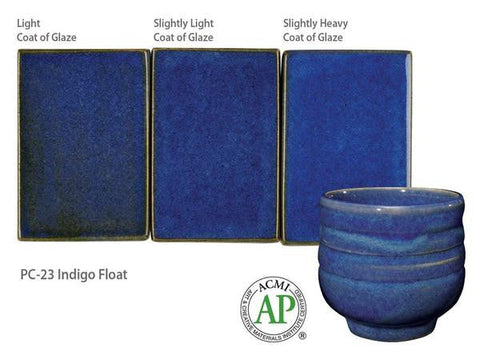 PC-23 Indigo Float Glaze by Amaco - Amaranth Stoneware Canada