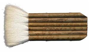 Multi-Stem Haki Brush (Medium) - Amaranth Stoneware Canada