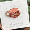 Mug Enamel Pin - Amaranth Stoneware Canada