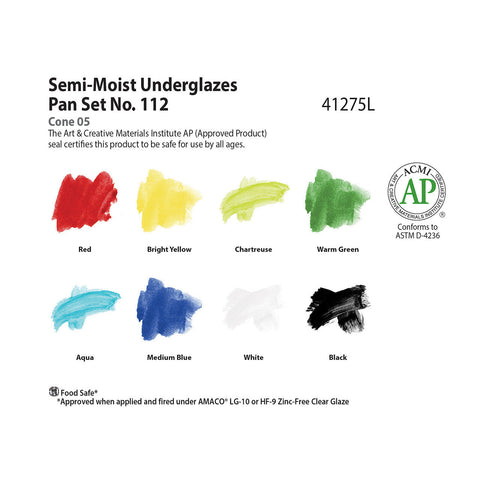 Smugs Semi-Moist Underglaze Set #112 by Amaco