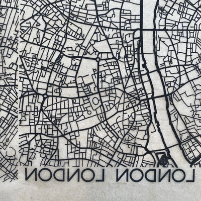 Map of London - Underglaze Transfer Sheet by Elan Pottery