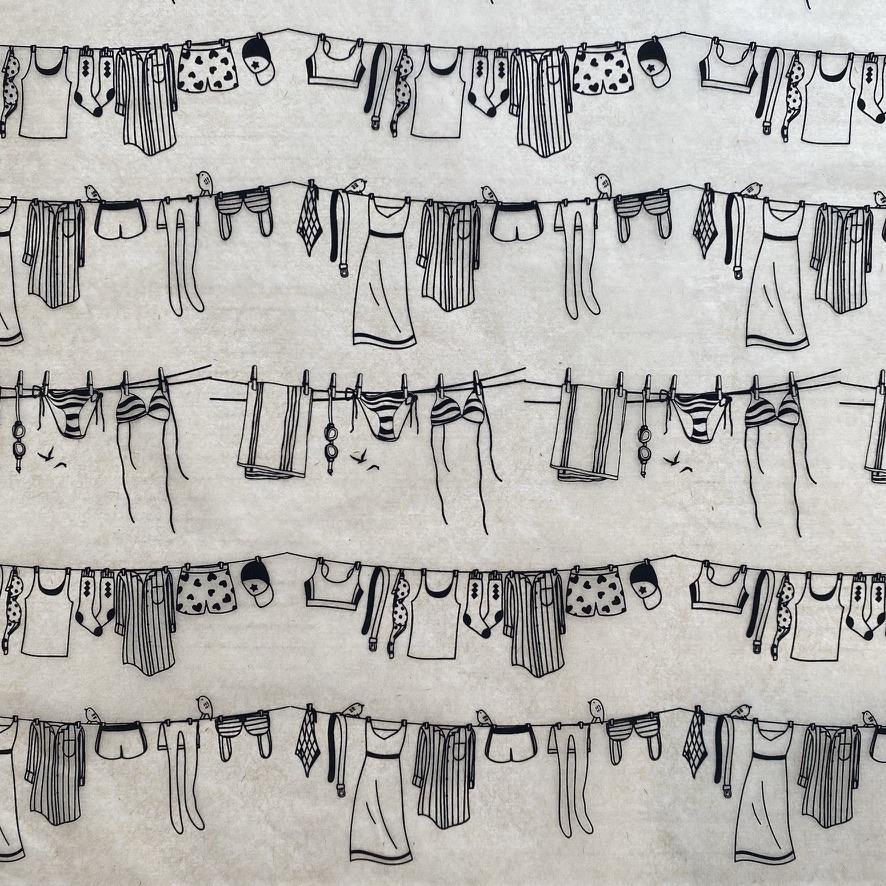 Laundry - Underglaze Transfer Sheet by Elan Pottery