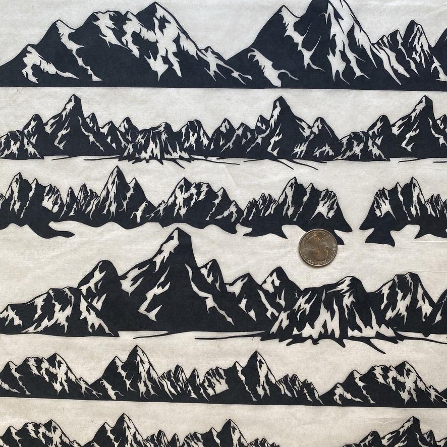 Mountains - Underglaze Transfer Sheet by Elan Pottery