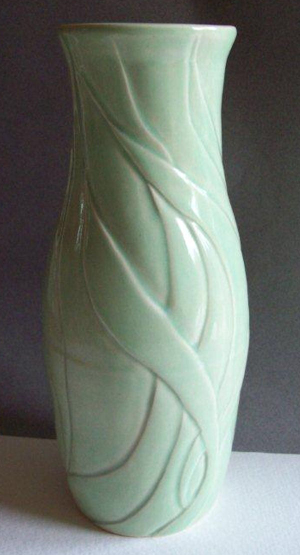 Example of Aqua by Coyote Clay & Color on White Porcelain