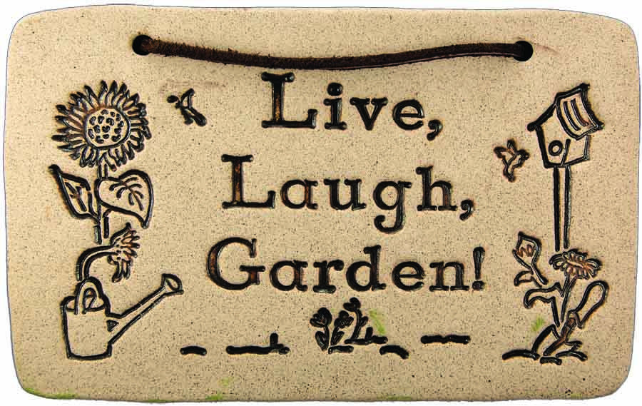 Live, Laugh, Garden! - Amaranth Stoneware Canada