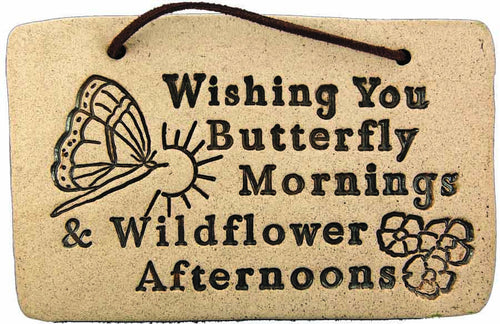 Wishing You Butterfly Mornings & Wildflower Afternoons - Amaranth Stoneware Canada