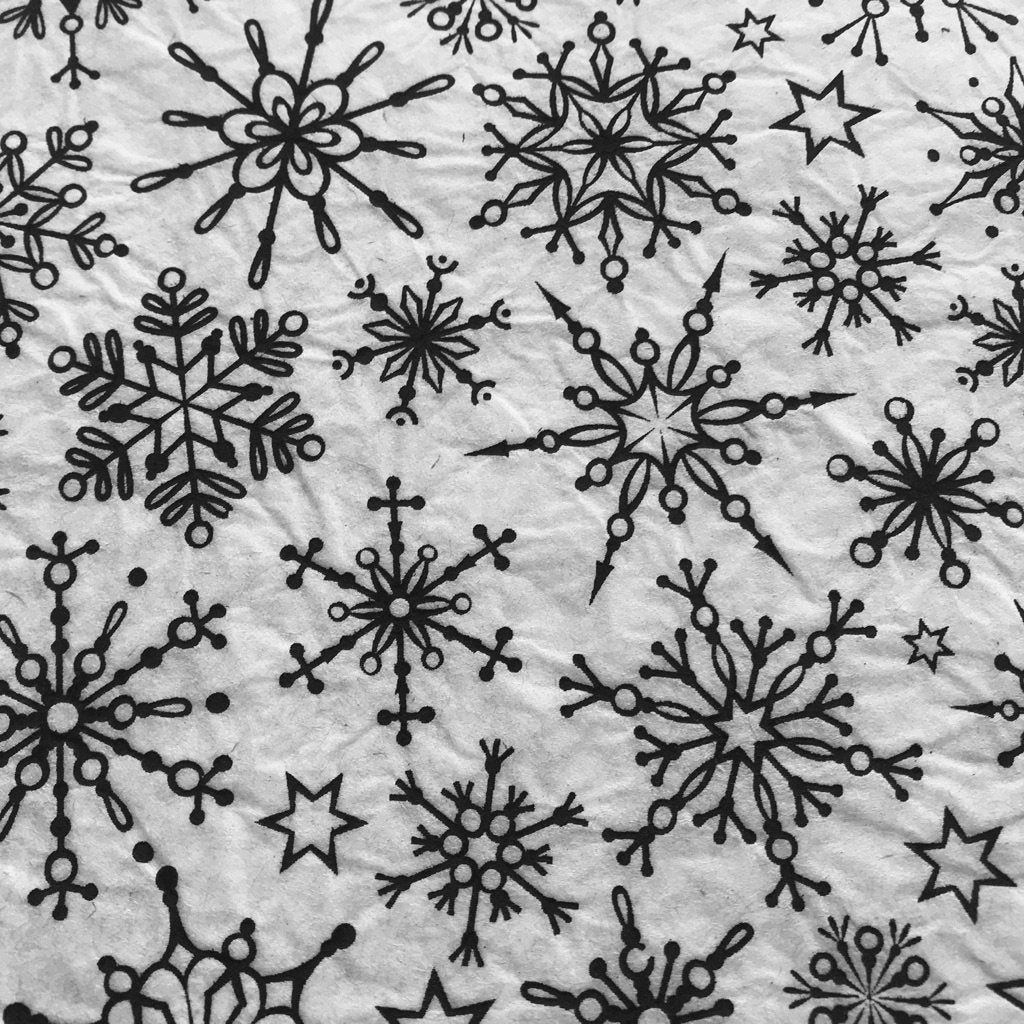 Snowflakes - Underglaze Transfer Sheet by Elan Pottery
