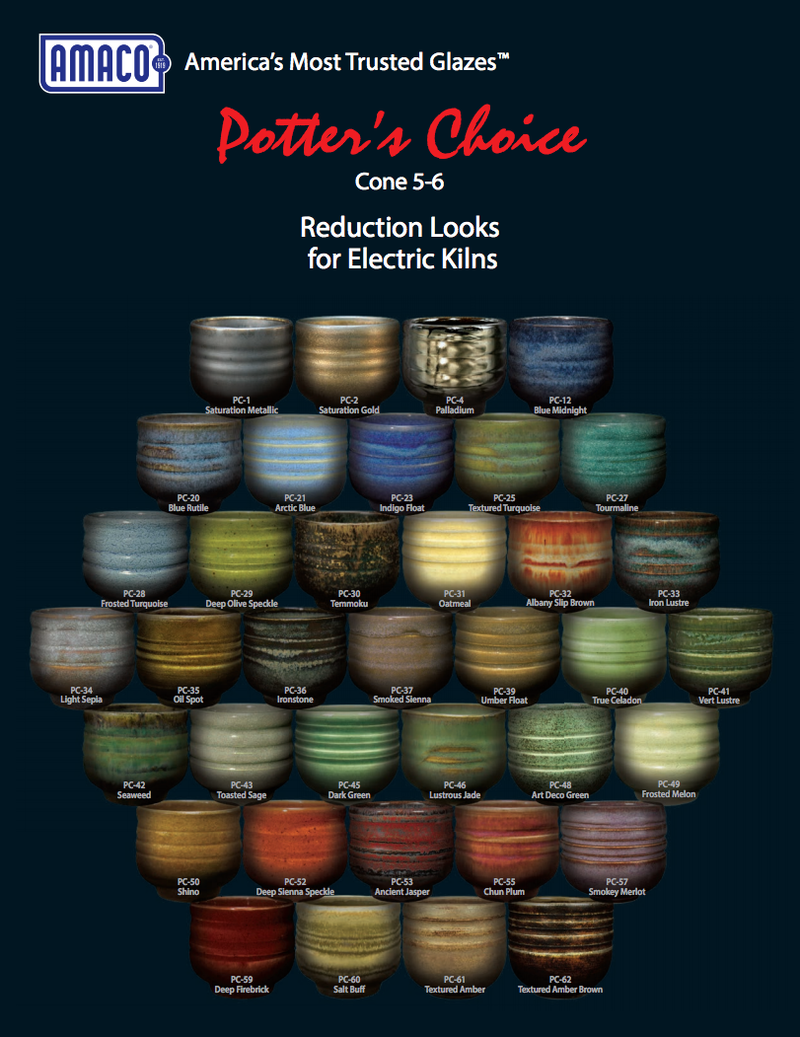 Amaco Potter's Choice Glaze Application Brochure PDF