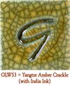 Yangtza Amber Crackle Glaze by Georgies - Amaranth Stoneware Canada