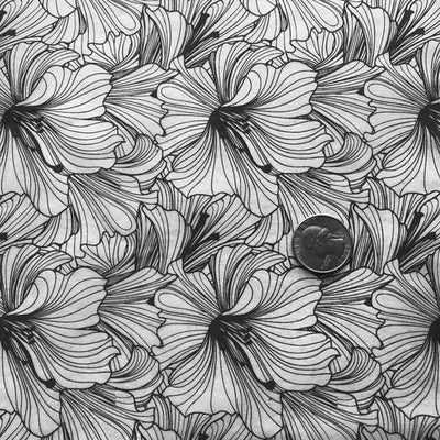 Hibiscus - Underglaze Transfer Sheet by Elan Pottery