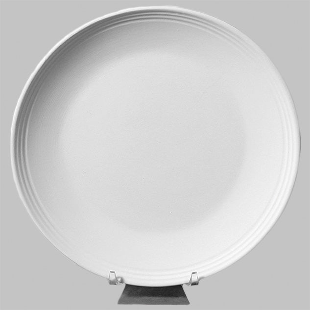 Stoneware Bisque - Rimmed Dinner Plate